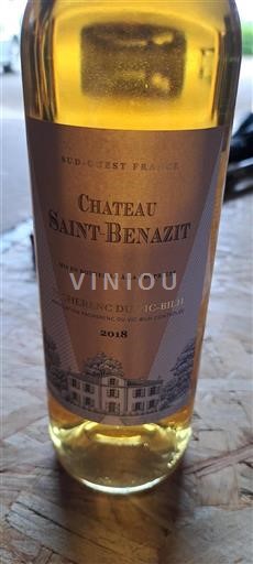 Lounais-Ranska Pacherenc-du-vic-bilh Château Saint-Benazit 2018