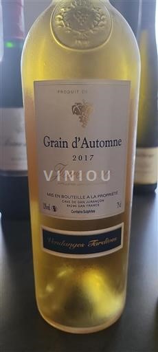 Zuidwest-Frankrijk Jurançon Cave de Gan Jurançon Grain d'Automne 2017