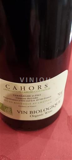 South West Cahors Château Cèdre 2016
