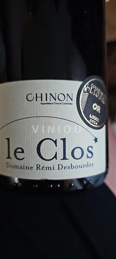 Loiren laakso Chinon Domaine Rémi Desbourdes le Clos Ei vuosikertaa