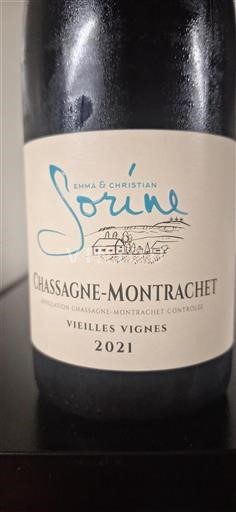 Bourgondië Chassagne-Montrachet Emma & Christian Sorine Vieilles Vignes 2021