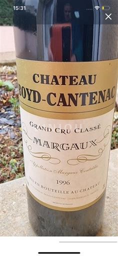 Burdeos Margaux Grand Cru Boyd-Cantenac 1996