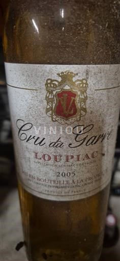 Bordéus Loupiac Cru de Garré 2005