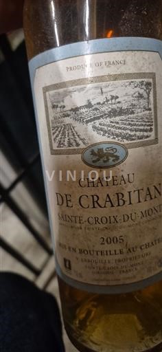 Burdeos Sainte-Croix-Du-Mont Château Crabitan 2005