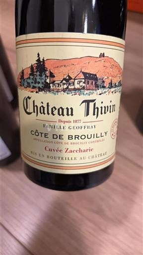 Beaujolais Côte-de-brouilly Château Thivin Zaccharie 2021