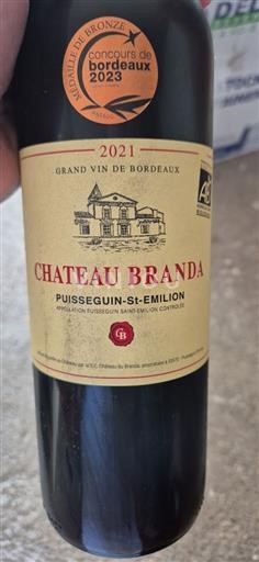Bordeaux Puisseguin-Saint-Émilion Château Branda 2021