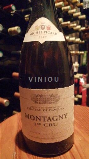 Bourgogne Montagny Premier Cru Michel Picard 2007