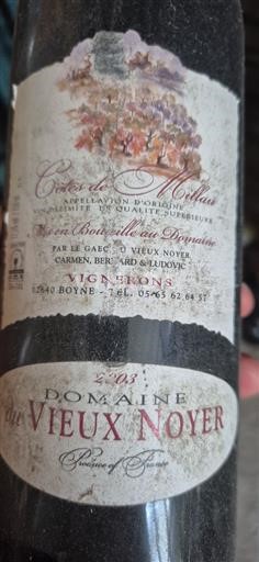 Zuidwest-Frankrijk Côtes-de-Millau Domaine Vieux Noyer 2003