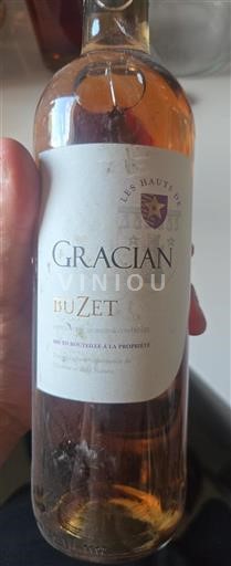 Vin Rosé sec Les Hauts de Gracian 2018 France Sud-Ouest Buzet