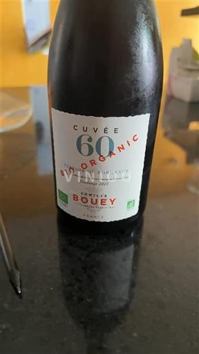 Vin Rouge sec Cuvée 60 Bio Organic Famille Bouey 2021 France Bordeaux AOC bio