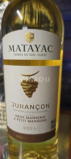 Sud-Ouest Jurançon Matayac 2021