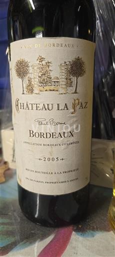 Bordeaux Château La Paz 2005