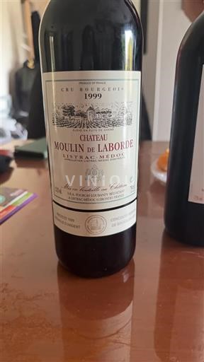 Bordeaux Listrac-Médoc Cru Bourgeois Moulin de Laborde 1999