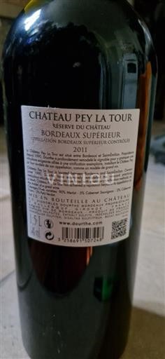 Bordéus Bordeaux Superior Château Pey La Tour Réserve du Château 2011