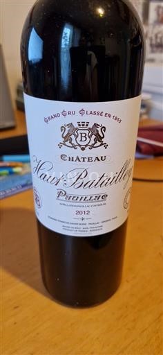 Bordeaux Pauillac Grand Cru Château Haut-Batailley 2012