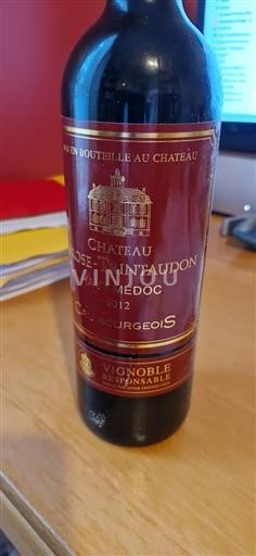 Bordeaux Haut-Médoc Cru Bourgeois Château Rose Trintaudon 2012