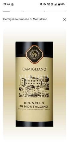 Toscana Brunello di Montalcino Camigliano 2016