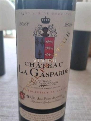 Bordeaux Castillon Côtes de Bordeaux Château La Gasparde Prestige 2018