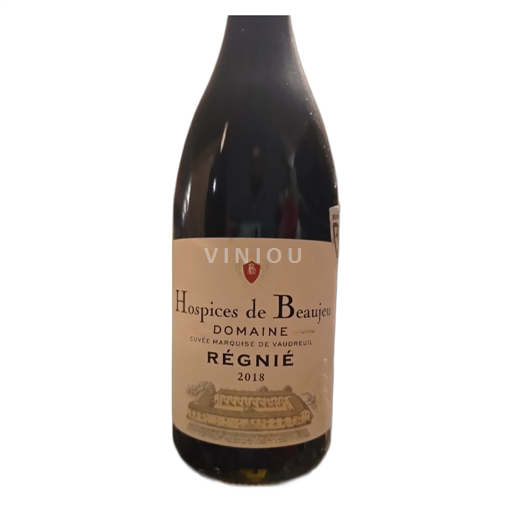 Vin Rouge sec Marquise de Vaudreuil Hospices de Beaujeu 2018 France Beaujolais Régnié