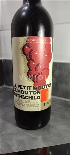 Burdeos Pauillac Château Mouton Rothschild Le Petit Mouton de Mouton Rothschild 1998