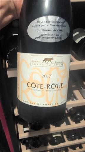 Rhône-dalen Côte-rôtie Domaine Corps de Loup 2017