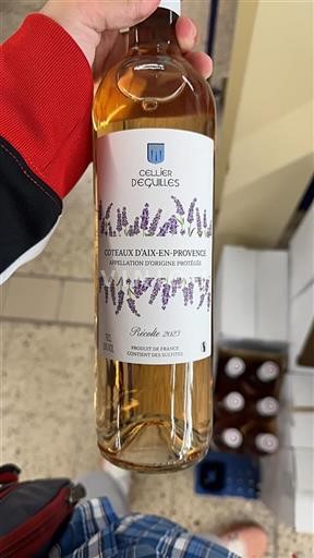 Vin Rosé sec Cellier Eguilles 2023 France Provence Coteaux-d'aix-en-provence