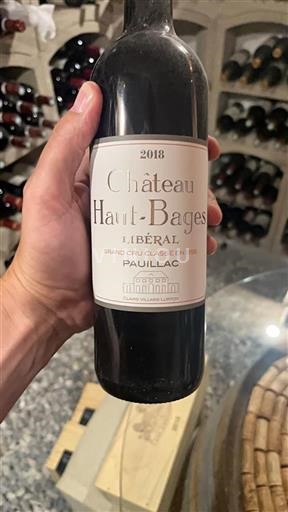 Bordeaux Pauillac Grand Cru Haut-Bages Libéral 2018