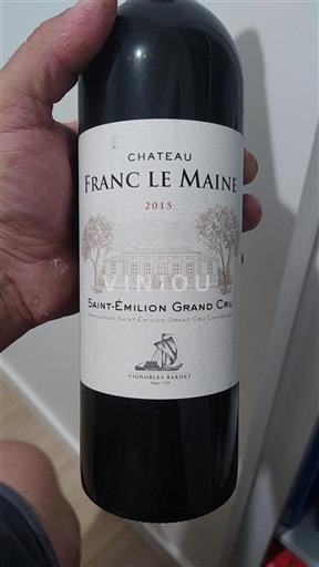 Bordeaux Saint-Émilion Grand Cru Grand Cru Château Franc le Maine 2015