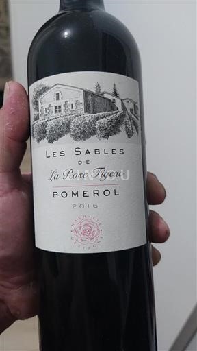 Bordeaux Pomerol La Rose Figeac Les Sables 2016