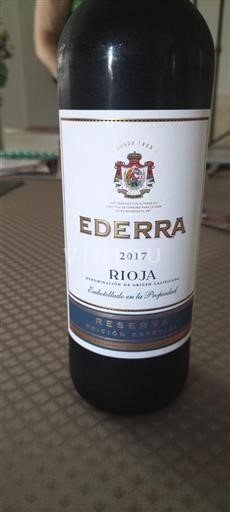 Rioja Ederra Reserva Edición Especial 2017