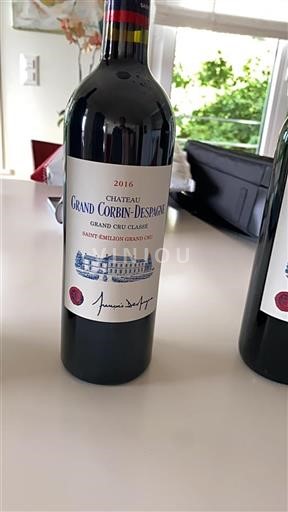Bordeaux Saint-Émilion Grand Cru Grand Cru Grand Corbin-Despagne 2016