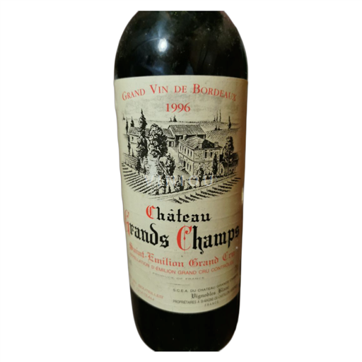 Bordeaux Saint-Émilion Grand Cru Grand Cru Château Grands Champs 1996