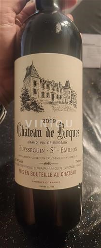 Bordeaux Puisseguin-saint-émilion Château Roques 2019