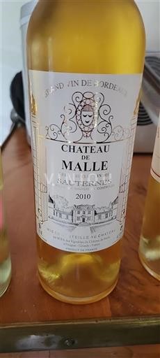 Bordeaux Sauternes Grand Cru Château Malle 2010