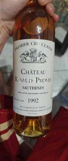Bordeaux Sauternes Premier Cru Château Rabaud-Promis 1992