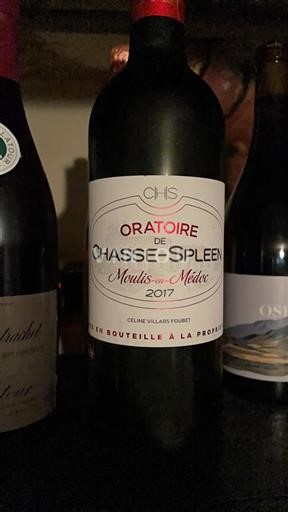 Bordeaux Moulis-en-Médoc Château Chasse-Spleen Oratoire 2017