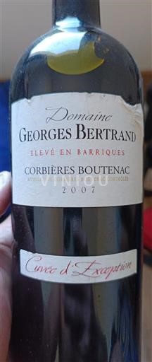 Linguadoca Corbières-Boutenac Domaine Georges Bertrand d'Exception 2007