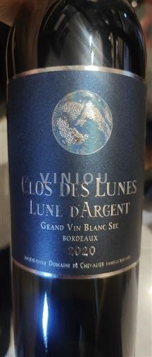 Bordeaux Clos des Lunes Lune d'Argent 2020