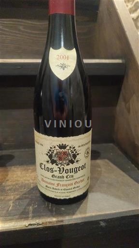 Burgundy Clos de Vougeot Grand Cru Domaine François Gerbet 2001