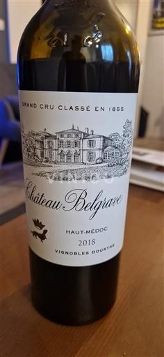 Bordeaux Haut-Médoc Grand Cru Château Belgrave 2018