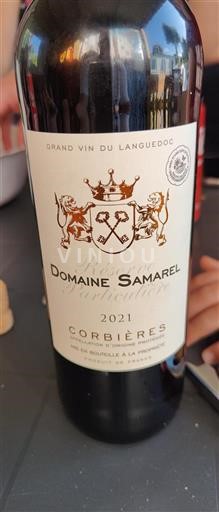 Linguadoca Corbières Domaine Samarel Réserve Particulière 2021