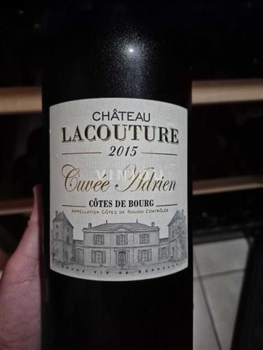 Bordeaux Côtes-de-bourg Château Lacouture Adrien 2015