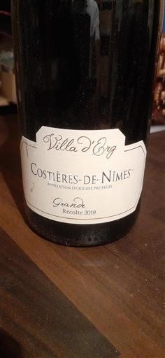 Valle del Rodano Costières di Nîmes Villa Erg Grande Récolte 2019