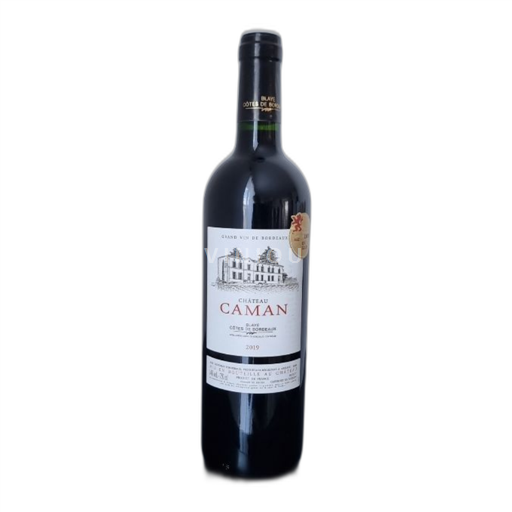 Vin Rouge sec Château Caman 2019 France Bordeaux Blaye-côtes-de-bordeaux