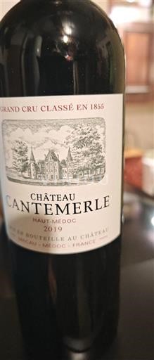 Bordeaux Haut-Médoc Grand Cru Château Cantemerle 2019