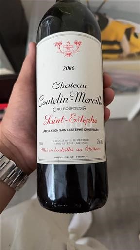 Bordeaux Saint-Estèphe Cru Bourgeois Coutelin-Merville 2006