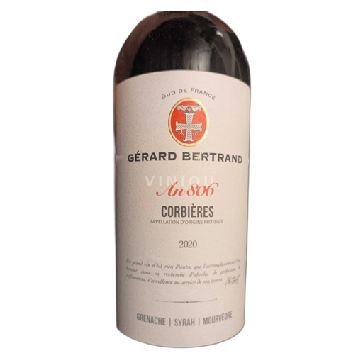 Linguadoca Corbières Gérard Bertrand An 806 2020