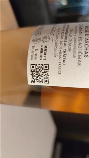 Valle del Rodano Grignan-les-adhémar Château Bizard Rosé d'Archas Senza annata