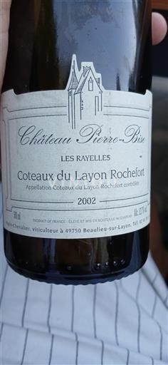 Loire Valley Coteaux du Layon Château Pierre-Bise Les Rayelles 2002