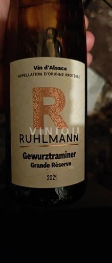 Elsass Gewürztraminer Grand Cru Ruhlmann Grande Réserve 2021